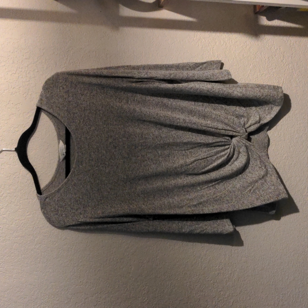 Heather Gray 3/4 sleeve sweater